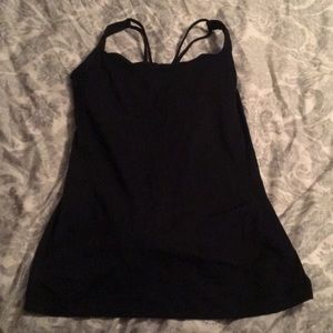 Black lululemon size 8 tank top